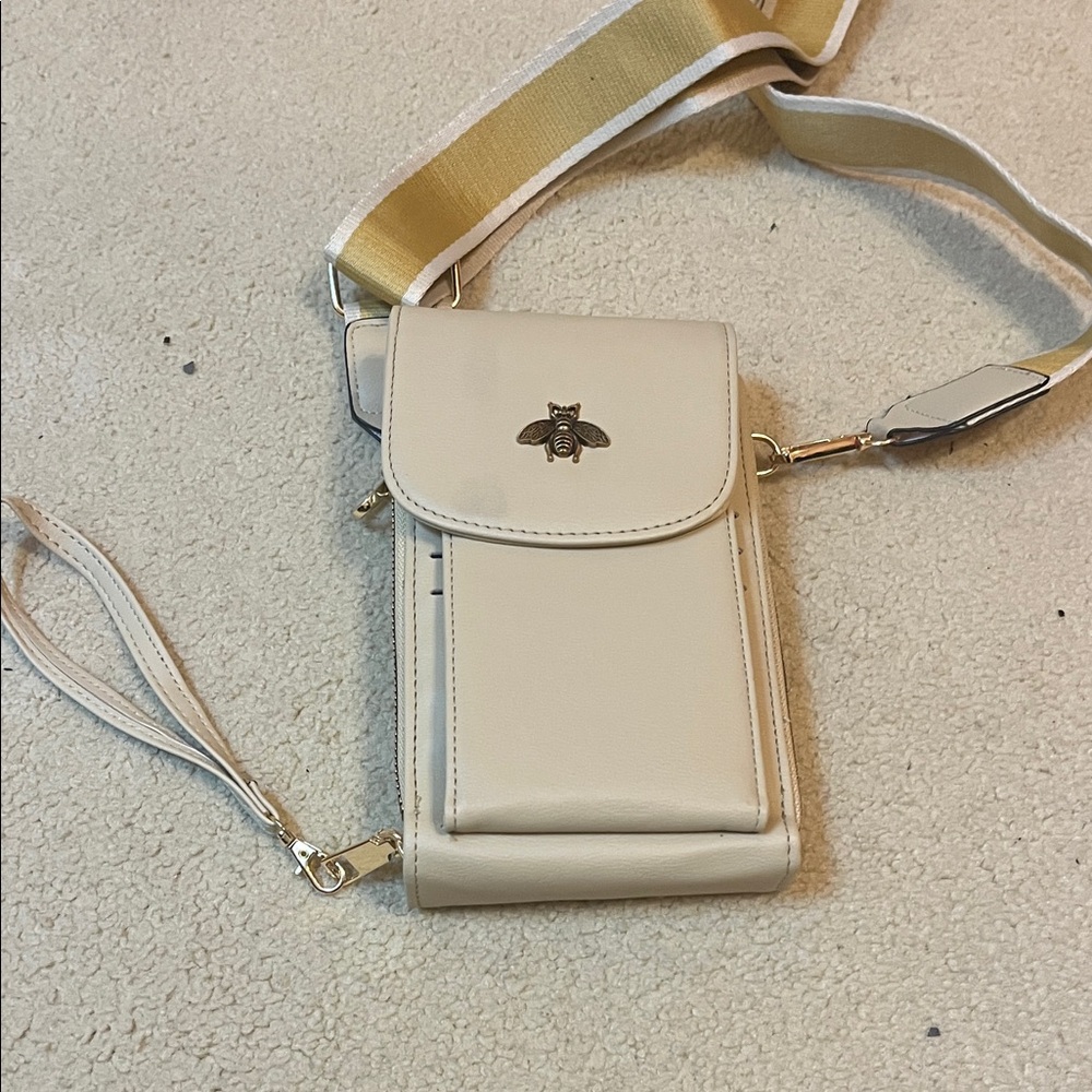 Elegant Cream Crossbody Bag
